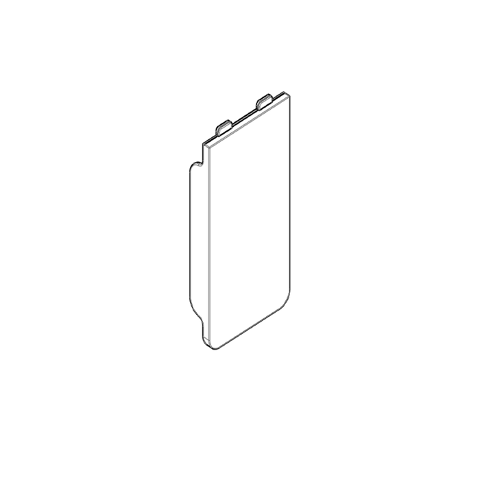 Yale Unity Slim Battery Cover - LOWER - Black
