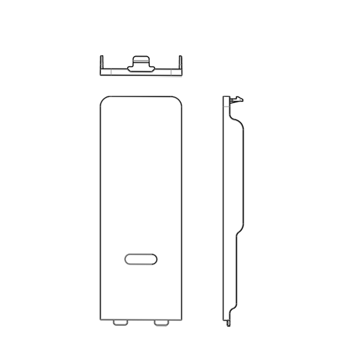 Yale Unity Slim Battery Cover - UPPER - Black