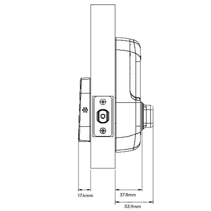 Yale Assure SL Deadbolt Smart Ready with Yale Home Module Matt Black