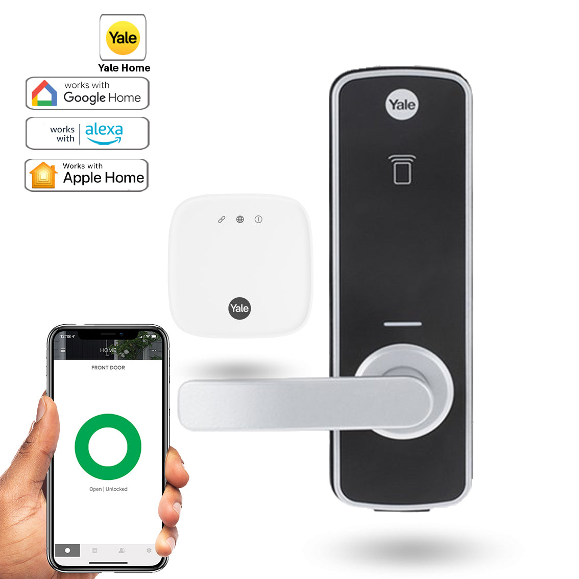 Yale Unity Entrance Door Lock + Connect Plus Hub 2 | The Keyless Store