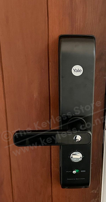 Yale YDM 7220 Smart Ready Fingerprint Door Lock with Yale Home Module and Connect Plus Hub Combo Deal