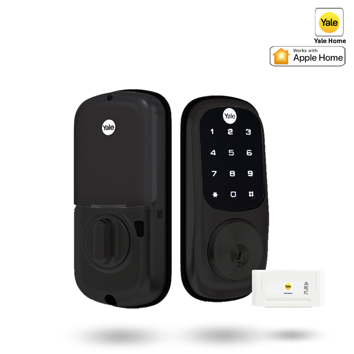 Yale Assure Keyed Digital Deadbolt Smart Ready with Yale Home Module Matt Black