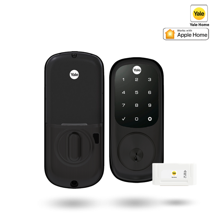 Yale Assure Keyed Digital Deadbolt Smart Ready with Yale Home Module Matt Black