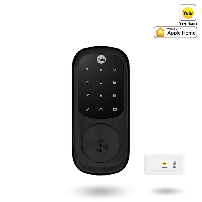 Yale Assure Keyed Digital Deadbolt Smart Ready with Yale Home Module Matt Black