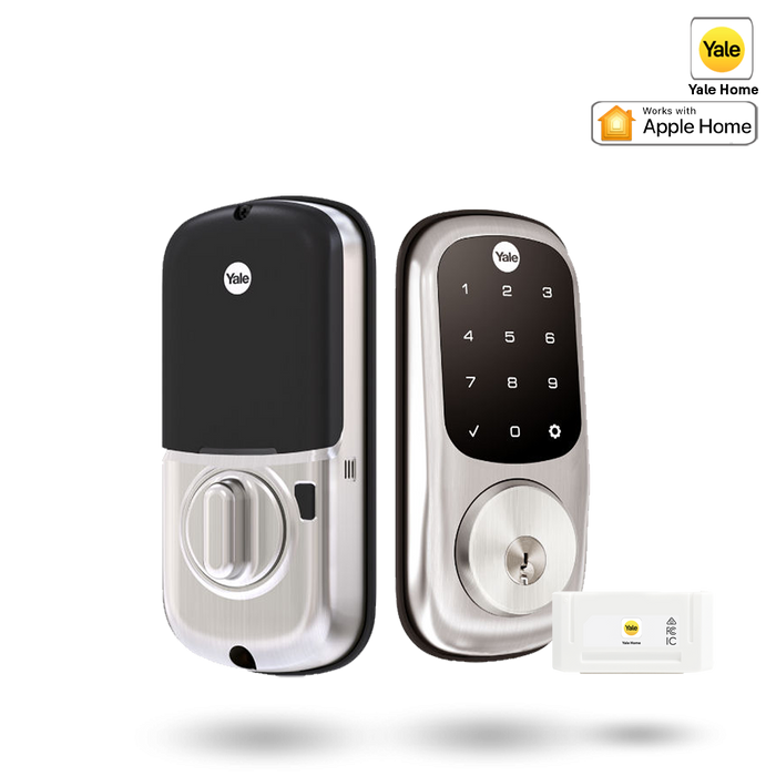 Yale Assure Keyed Digital Deadbolt Smart Ready with Yale Home Module Satin Nickel