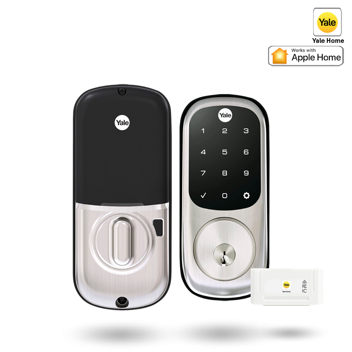 Yale Assure Keyed Digital Deadbolt Smart Ready with Yale Home Module Satin Nickel