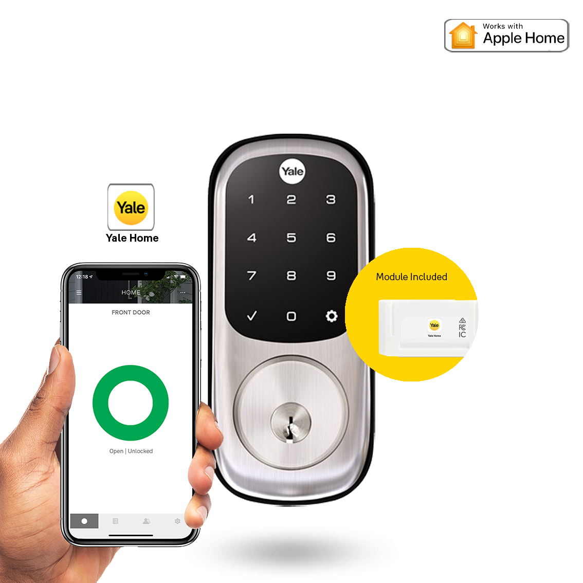 Yale Assure Keyed Digital Deadbolt Smart Ready with Yale Home Module S