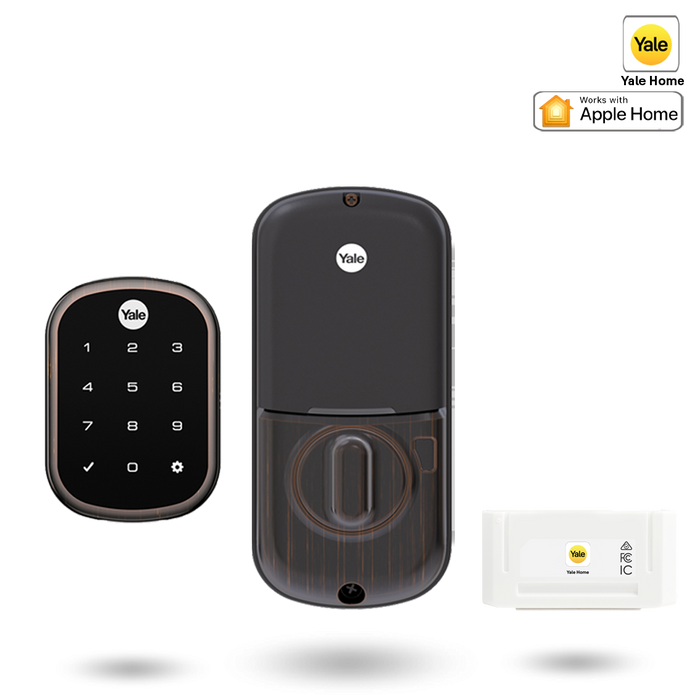 Yale Assure SL Deadbolt Smart Ready with Yale Home Module Oil Rubbed Bronze the keyless store www.keyless.co.nz