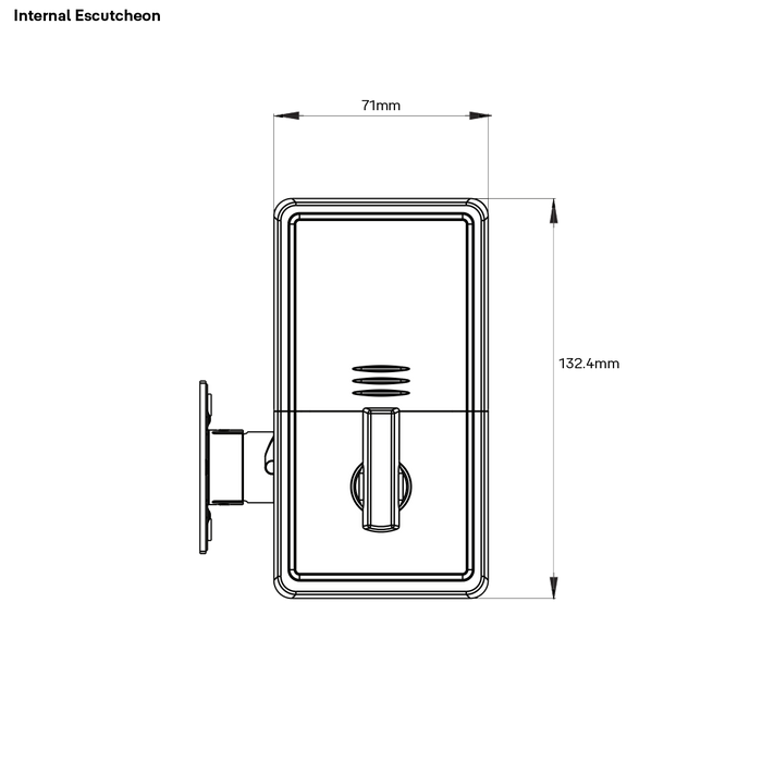 Yale Libi Keyed Digital Deadbolt Matt Black