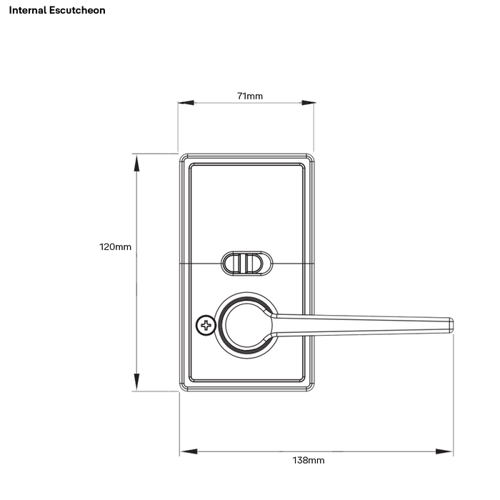 YALE LIBI Keyed Digital Lever Matt Black