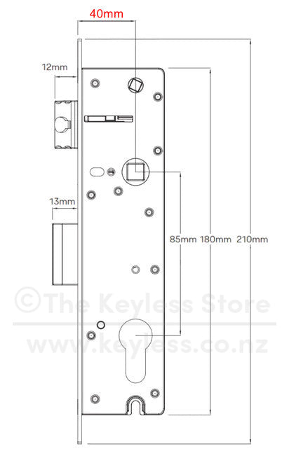 Yale Unity Slim Smart Lock 2-Point