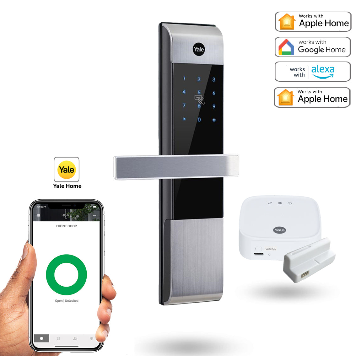 Yale YDM 3109A with Yale Home Module Connect Plus Hub Combo Deal