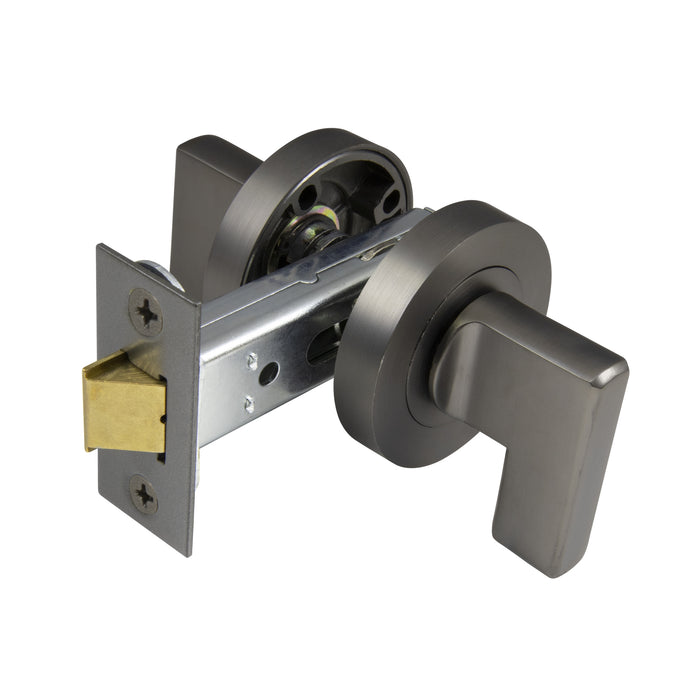 Windsor Mini Lever Latch Set Round Rose - Ideal for entry doors with digital lock and pull handles - The Keyless Store