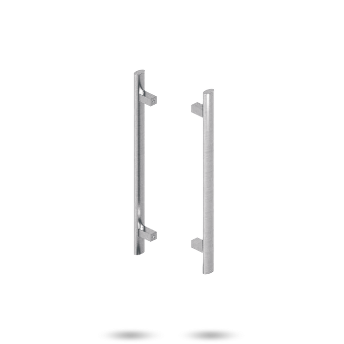 Lockwood 141 Entrance Pull Handles With 450m Centers Stainless Steel - The Keyless Store