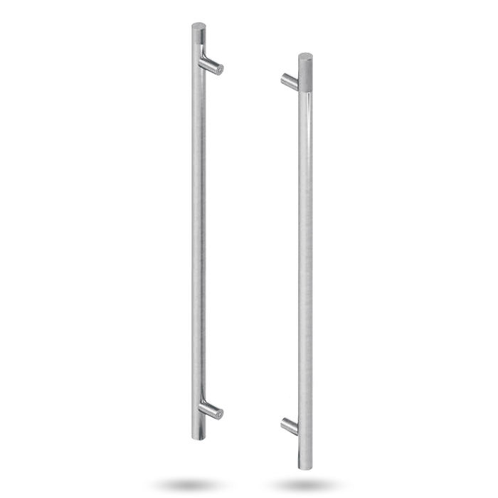 Lockwood 142 Entrance Pull Handles With 1000m Centers Stainless Steel - The Keyless Store