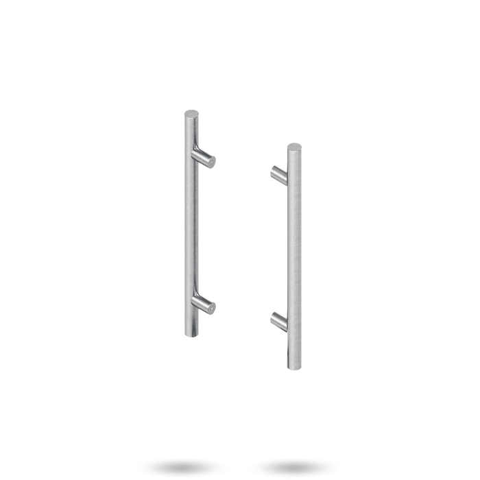 Lockwood 142 Entrance Pull Handles With 300m Centers Stainless Steel - The Keyless Store