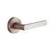 Schlage Medio Series Rivera Door Lever Aged Brushed Copper - The Keyless Store