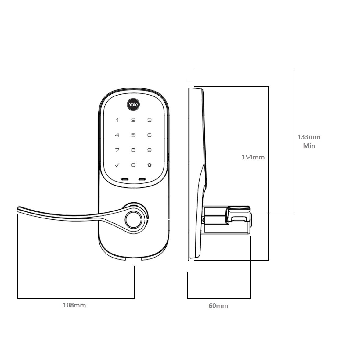 Yale Assure Lever with Yale Access Kit Combo — The Keyless Store