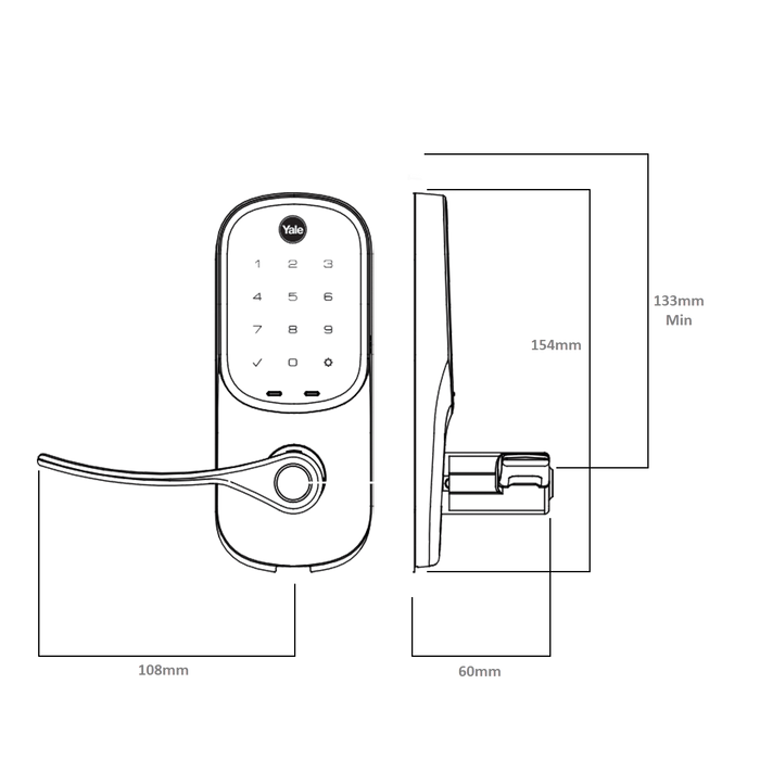 Yale Assure Lever with Yale Access Kit Combo - The Keyless Store