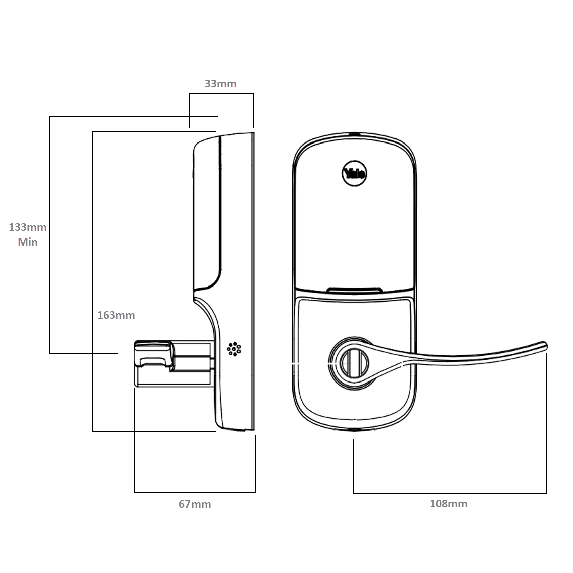 Yale Assure Lever with Yale Access Kit Combo — The Keyless Store